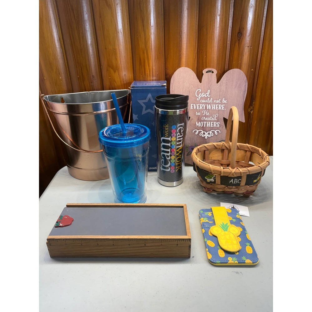 Gift Lot of New Gifts Presents Teacher Mom Mickey Card Holder Teamwork Angel